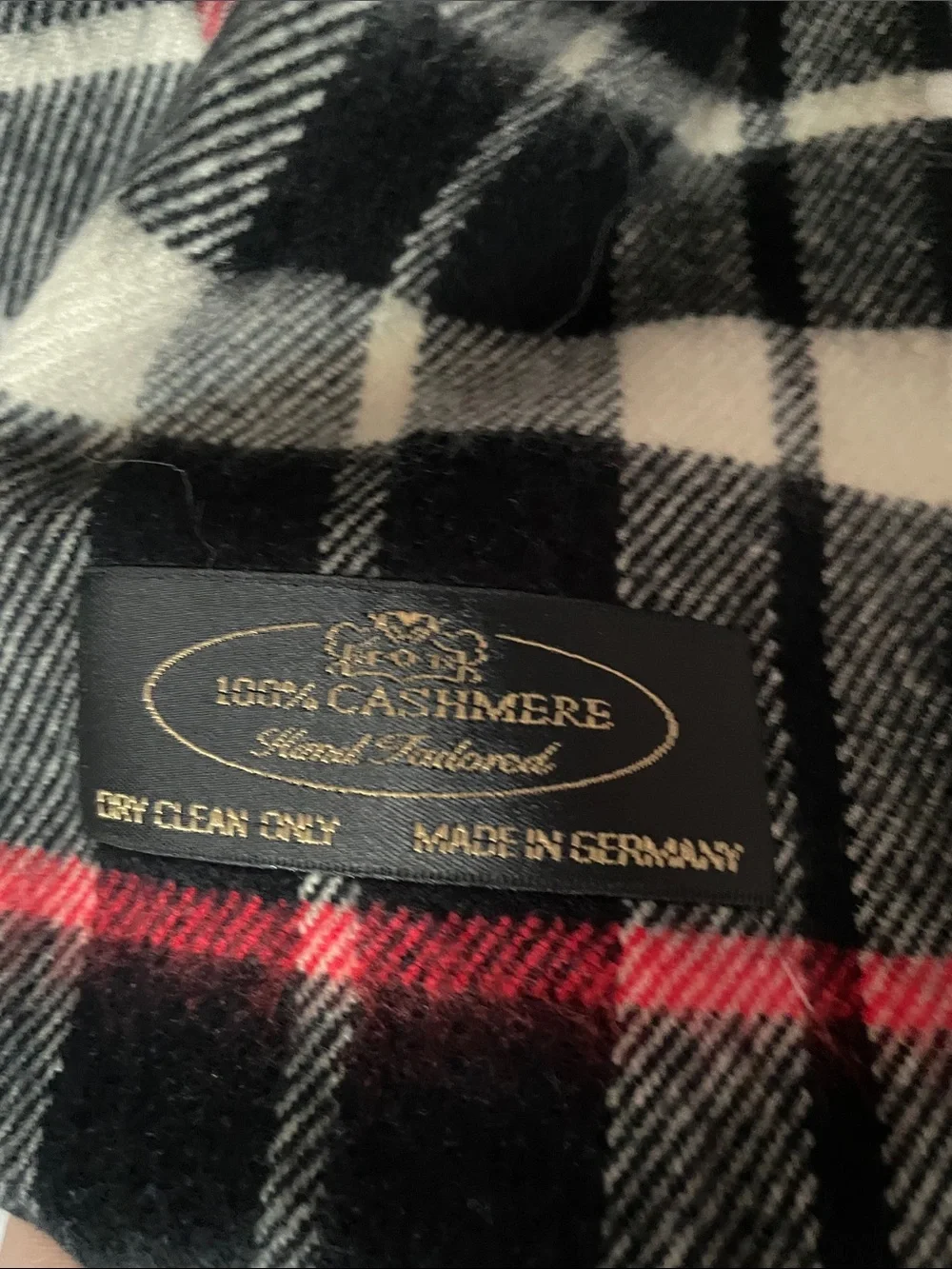 VTG HANDMADE CASHMERE SCARF